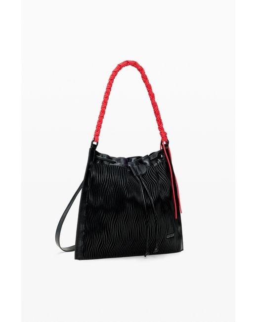 Desigual Black Medium Embossed Backpack, Polyurethane