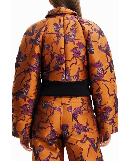 Desigual Red Maitrepierre Short Bomber Jacket, Polyester