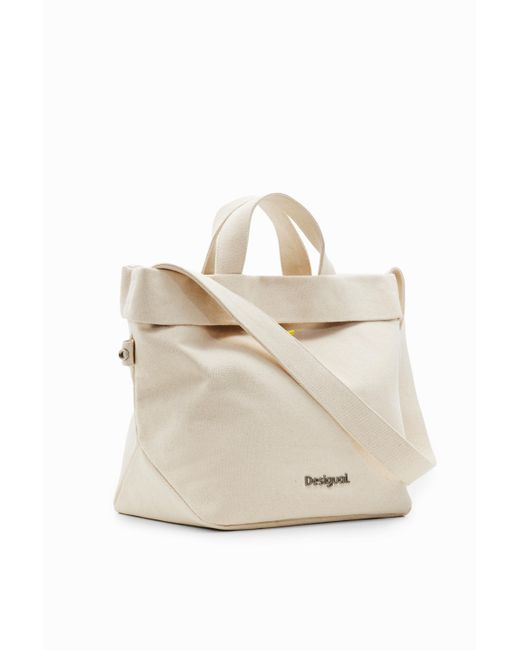 Desigual Natural L Reversible Tote Bag