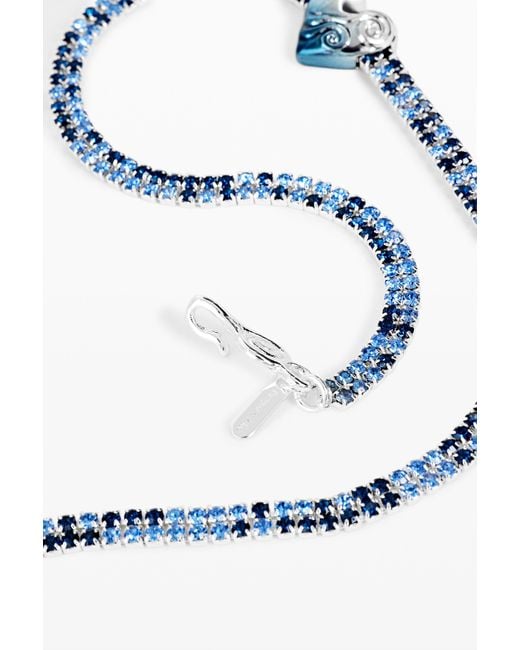 Desigual White Zalio Heart Necklace