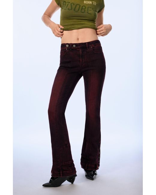 Desigual Blue Flare Jeans, Cotton