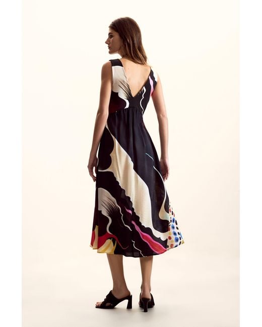 Desigual Natural Dress Designed By Mr. Christian Lacroix