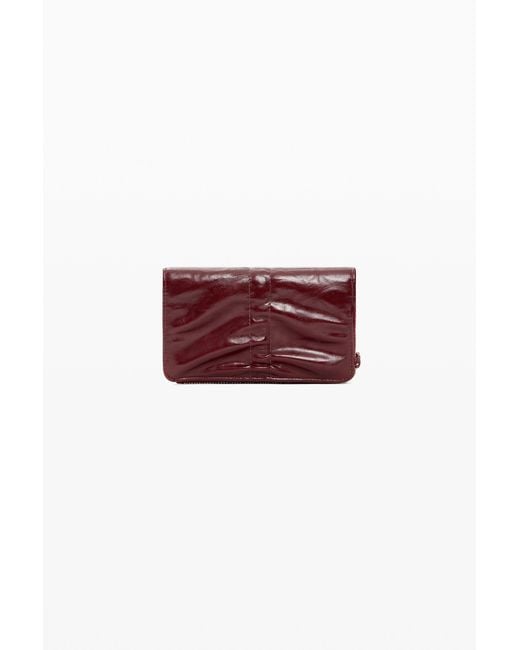 Desigual Red Small Shiny Bow Wallet, Polyurethane