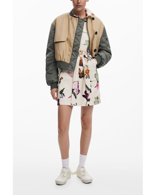 Desigual Brown Combined Trench Bomber