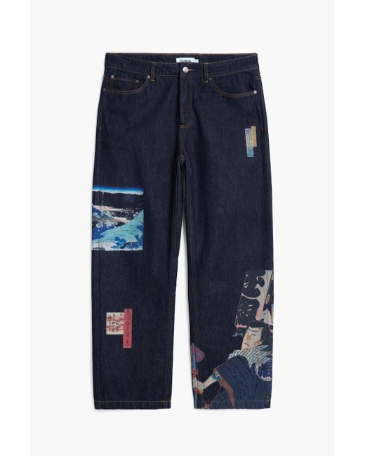 Jean Imprimé Oriental Desigual pour homme en coloris Blue