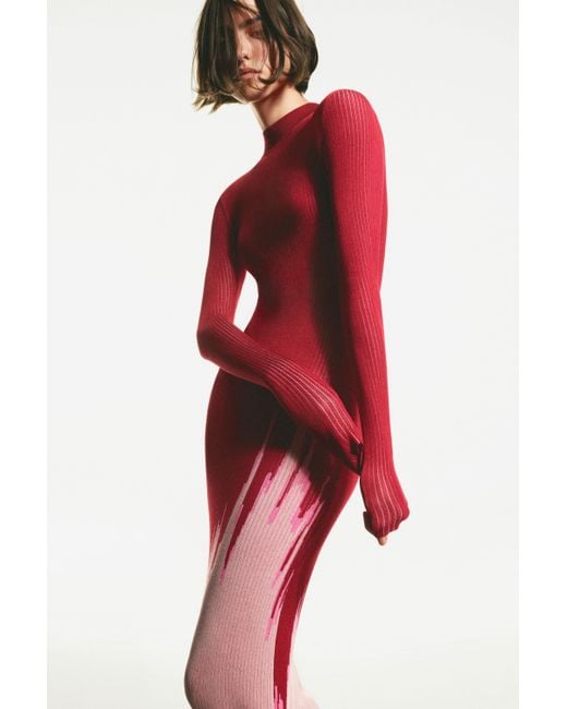 Robe En Maille Egonlab Desigual en coloris Red
