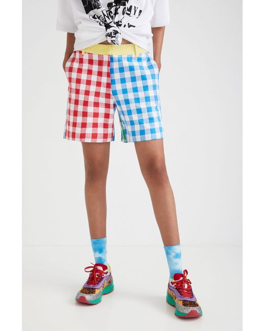 Desigual Multicolor Johnson Hartig Check Shorts