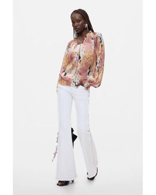 Desigual Pink Blouse, Polyester