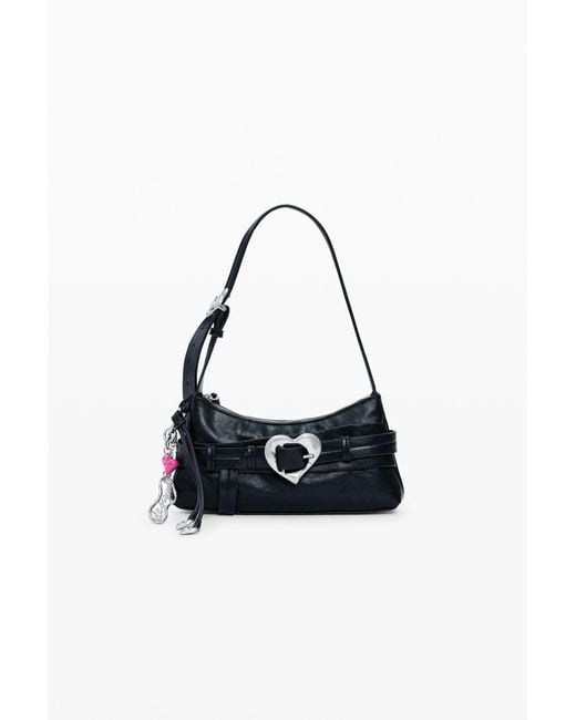 Desigual White Small Zalio Bag, Polyurethane