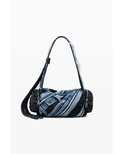 Desigual Blue Medium Denim Patch Bag