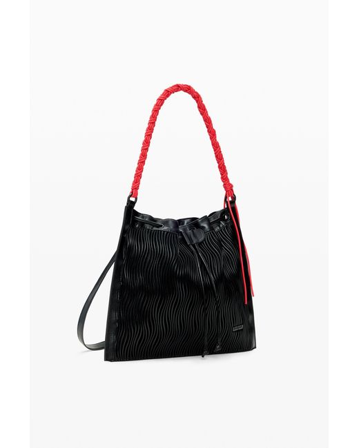 Desigual Black Medium Embossed Backpack, Polyurethane