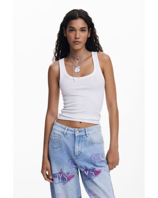 Desigual Blue Balloon Collage Jeans