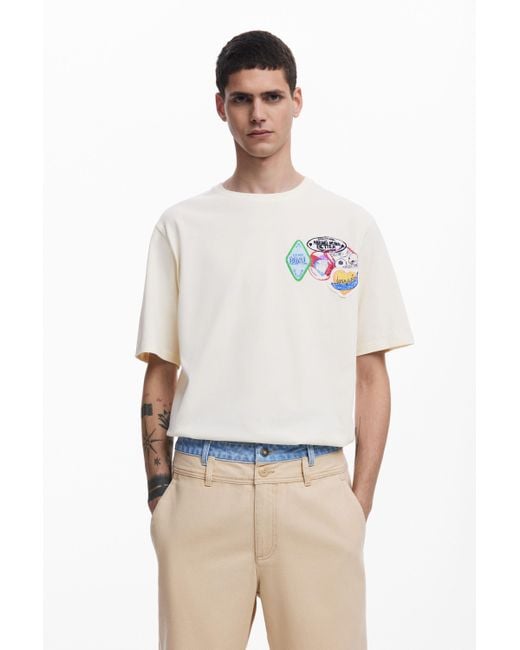 Desigual Natural Double-Waist Bermuda Shorts for men