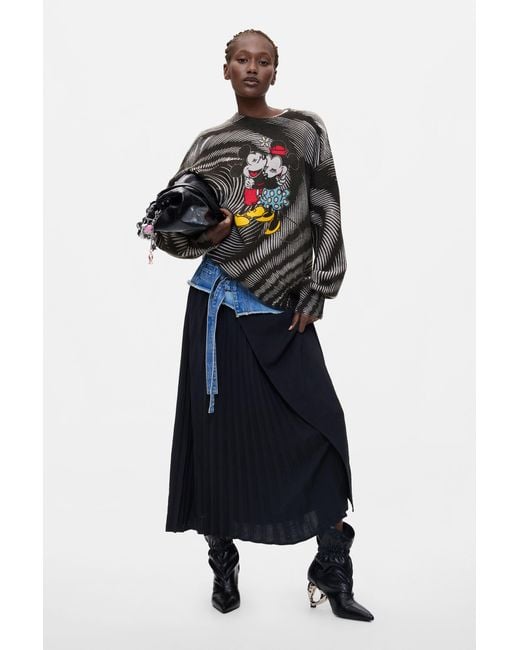 Desigual Blue Mickey Disney Sweater