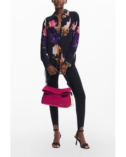Desigual Pink Multi-Handle Handbag, Polyamide