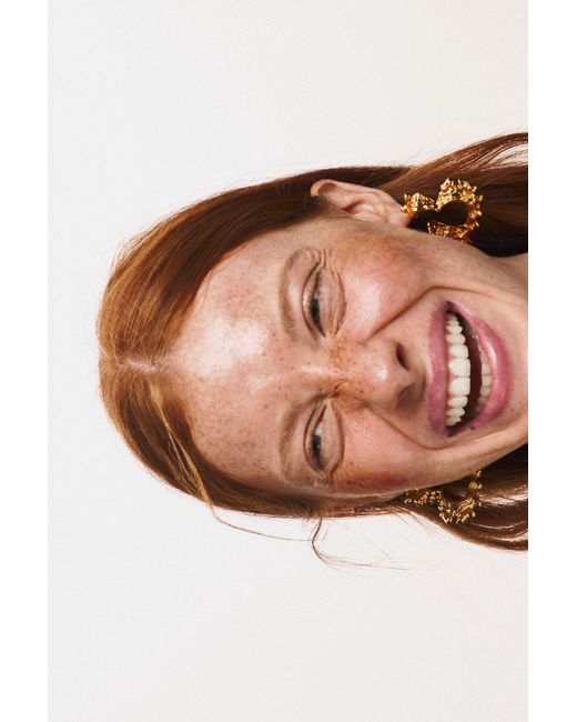 Desigual Metallic Heart Zalio Earrings
