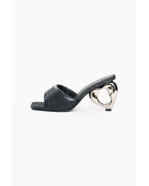 Desigual Black Faux Leather High Heel Shoes, Polyurethane