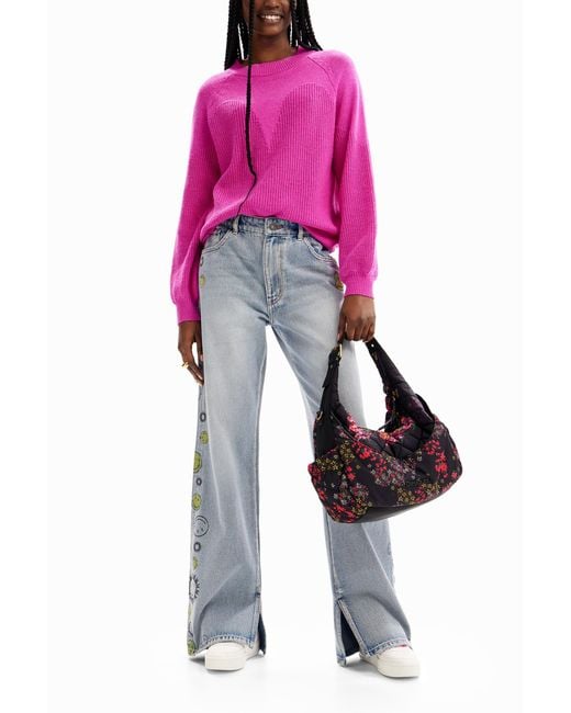 Desigual Black Large Padded Bag, Polyester