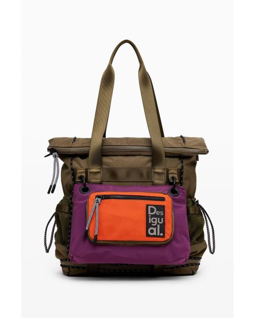 Sac À Dos Voyager Xl Multiposition, Femme, Polyester, Vert Desigual en coloris Red