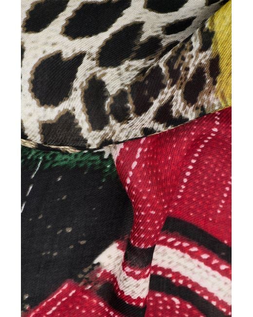 Desigual Multicolor Printed Foulard, Viscose