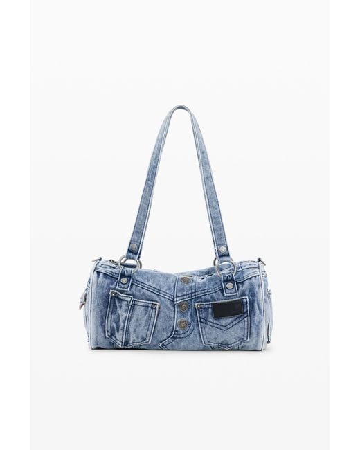 Desigual Blue Denim Bag Pockets, Cotton