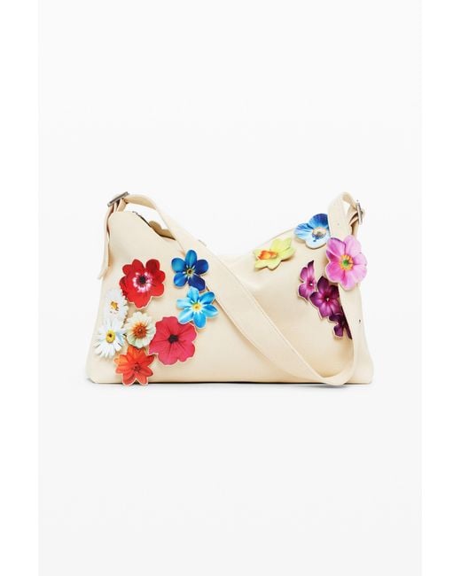 Desigual Multicolor Tyler Mcgillivary 3D Floral Bag, Cotton