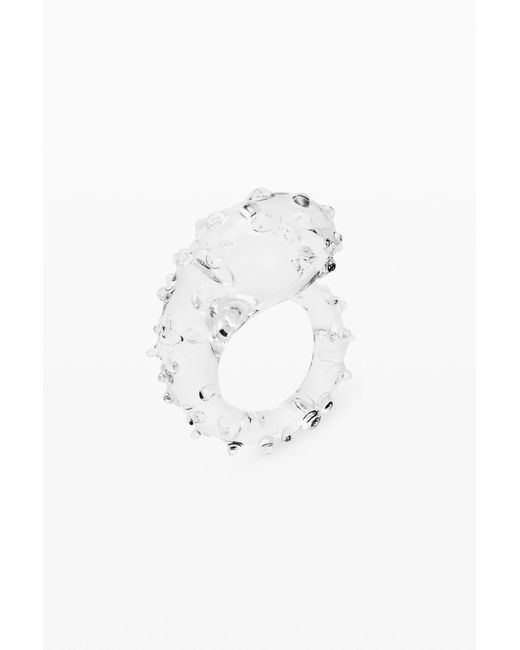 Desigual Black Marine Ring Crystal Zalio, Glass