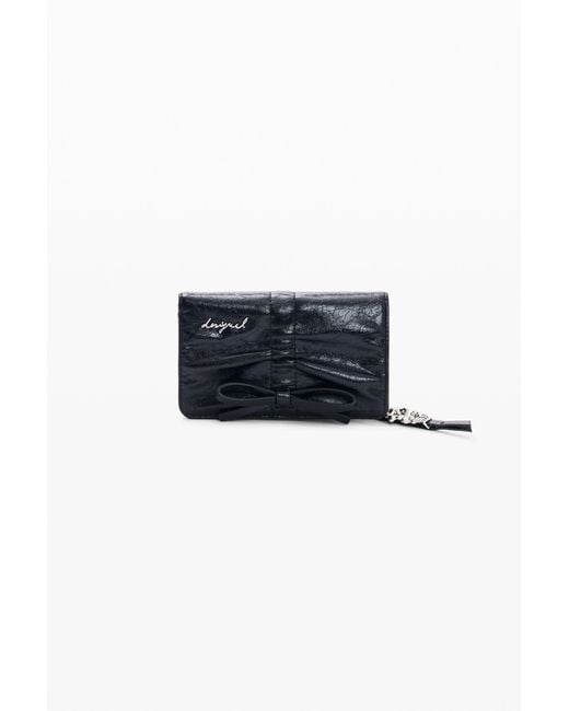 Desigual Black Medium Wallet, Polyurethane
