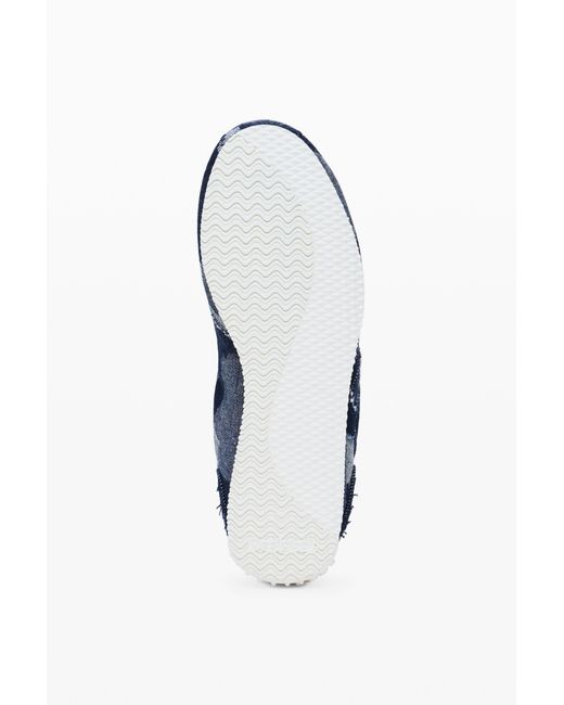 Desigual Blue Denim Patchwork Sneaker