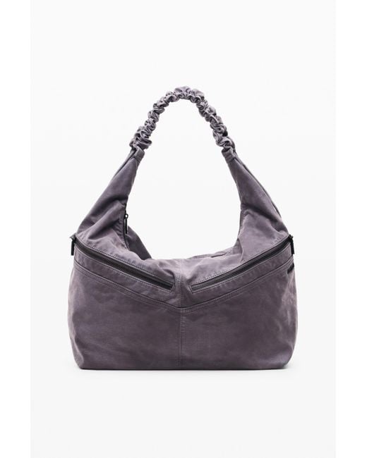 Desigual Purple Medium Bag With Leather Effect