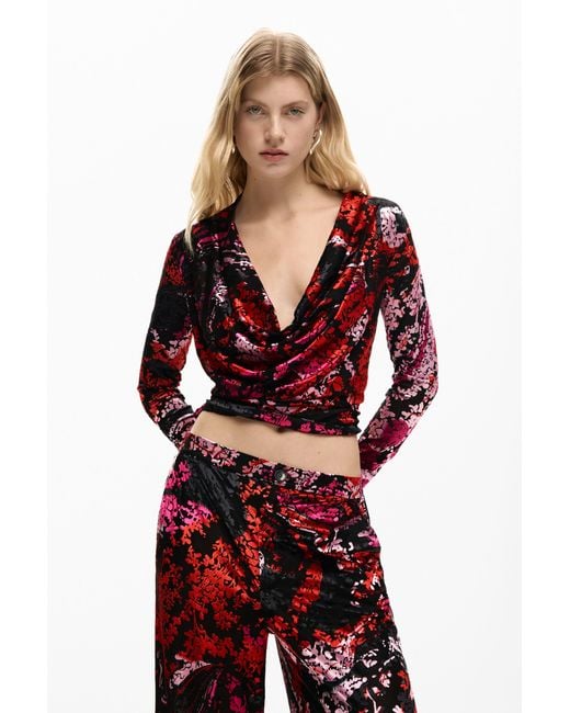 Desigual Red Trousers Designed By Mr. Christian Lacroix