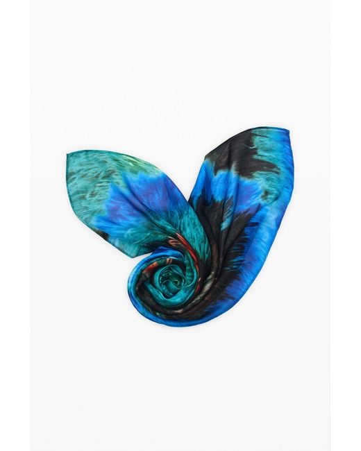 Desigual Blue Printed Lacroix Scarf