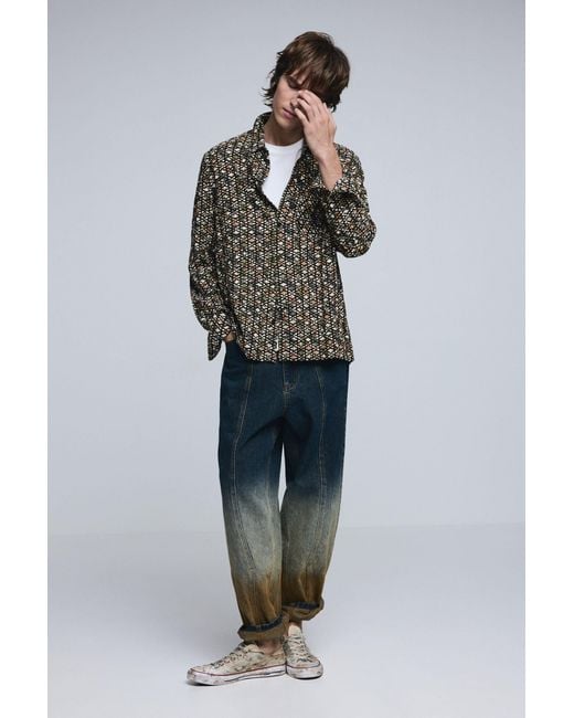 Desigual Gray Shirt For Jacquard for men