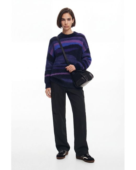 Desigual Blue Knit Sweater
