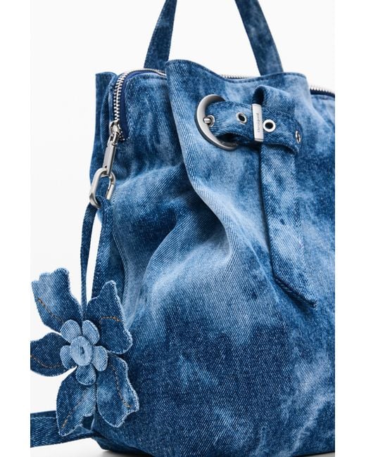 Desigual Blue Small Denim Backpack