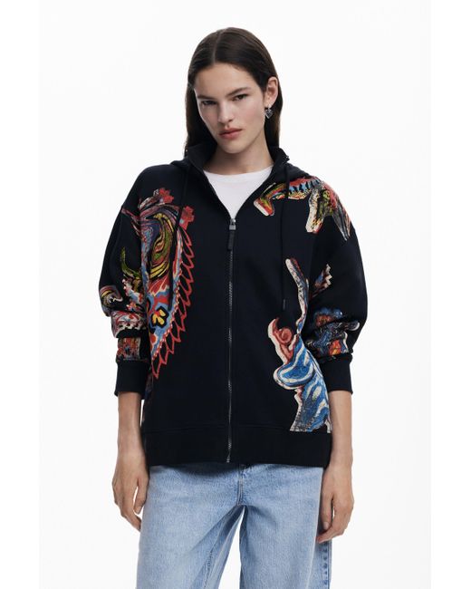Sudadera Diseñada Por Mr. Christian Lacroix Desigual de color Black