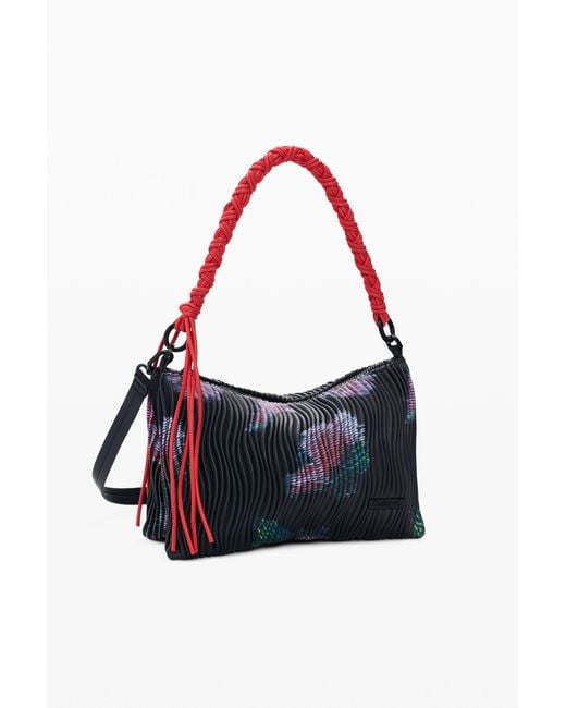 Desigual White Medium Textured Bag, Polyurethane