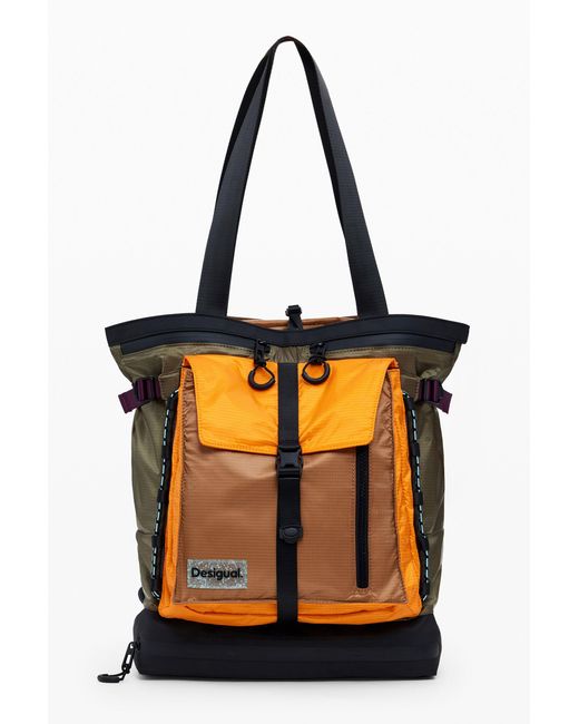 Desigual Black Large Multi-Position Backpack