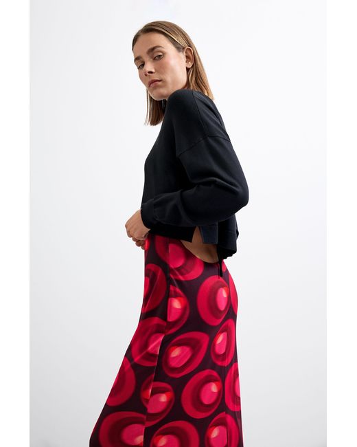 Desigual Red Knit Strap Dress