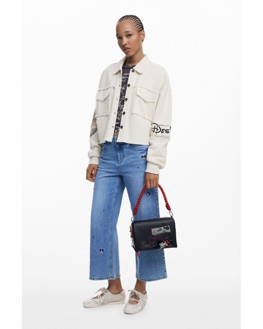 Desigual Black Mittelgroße Umhängetasche