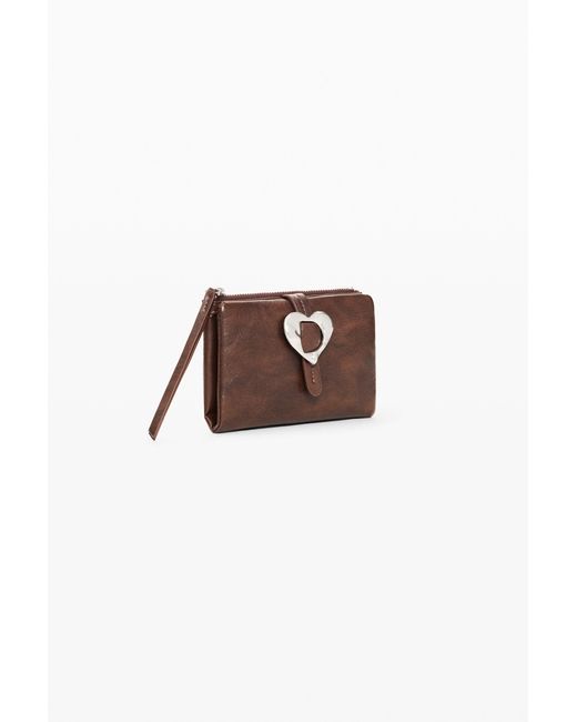 Desigual Brown Medium Wallet, Polyurethane