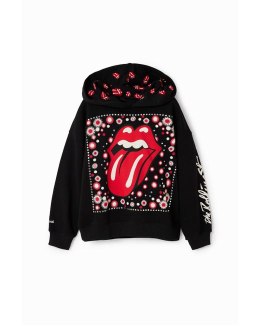 Desigual Red The Rolling Stones Hoodie