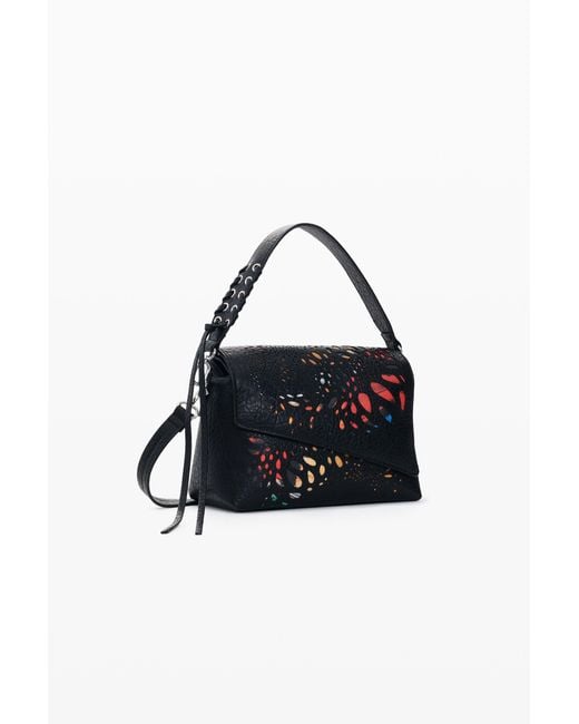 Desigual Black Small Butterfly Bag, Polyurethane