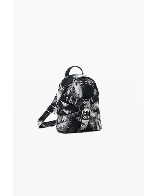Desigual Black Small Backpack With Buckles