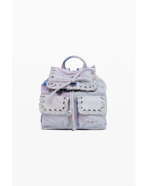Desigual Multicolor Small Collage Backpack, Cotton