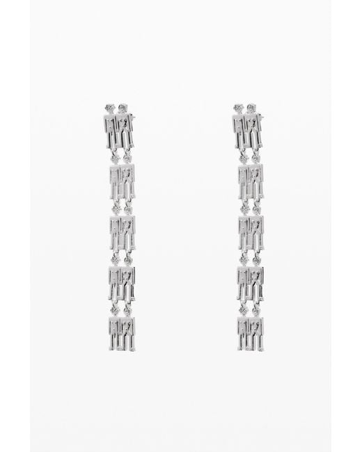 Desigual Black Robots Zailo Chain Earrings