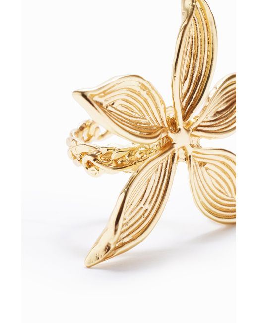 Desigual Metallic Zalio-Plated Flower Ring