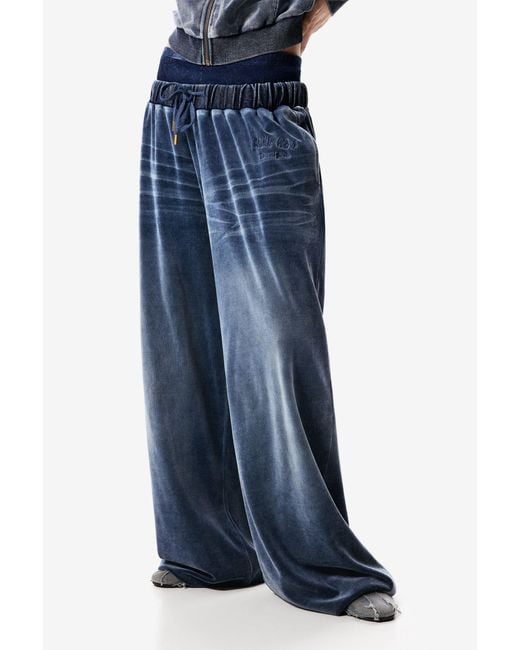 Desigual Blue Masha Popova Knit Trousers