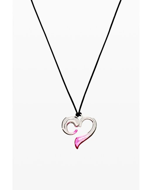Desigual Multicolor Heart Pendant Zalio Cord