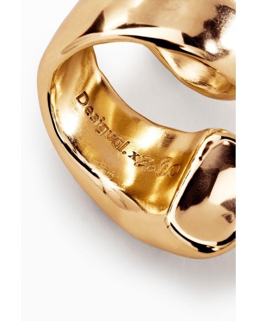 Desigual Metallic Spiral Ring